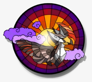 Dove Clipart Stained Glass - Stained Glass Art Dragon, HD Png Download, Free Download