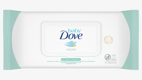 Baby Dove Sensitive Moisture Hand And Face Wipes 30 - Label, HD Png Download, Free Download