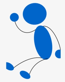 Blue,angle,area - Sitting Stickman Png, Transparent Png, Free Download