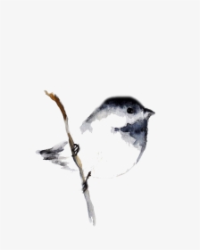Bird Watercolor Painting Tattoo Drawing - Small Wren Bird Tattoo, HD Png Download, Free Download
