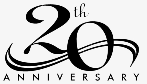 20th Anniversary Elegant - 20th Wedding Anniversary Png, Transparent Png, Free Download