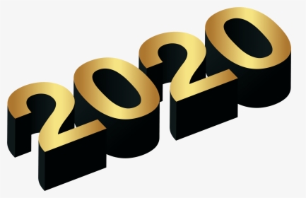 2020 Gold Black Png Clip Art Image - Happy New Year Png 2020, Transparent Png, Free Download