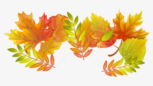 Watercolor Fall Leaves Png , Transparent Cartoons - Clip Art, Png Download, Free Download