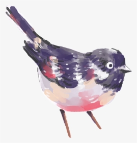 Hand Painted A Painting Bird Png Transparent - Water Color Bird With Transparent Background, Png Download, Free Download