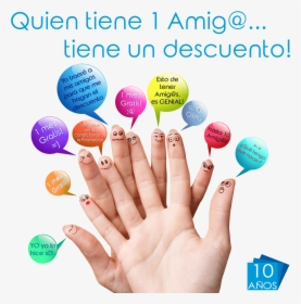 Transparent Descuento Png - Smiley Face Fingers, Png Download, Free Download