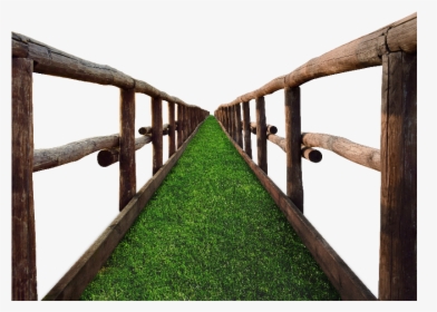 Timber Bridge Png With Grass Stock Image - Bridge Png For Photoshop, Transparent Png, Free Download