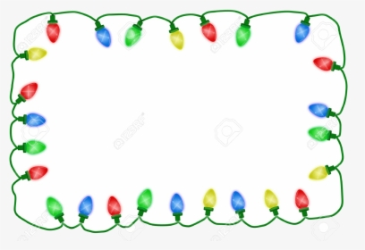 Christmas Lights Pictures Of Background Clipart Www - Clip Art Borders Christmas Lights, HD Png Download, Free Download