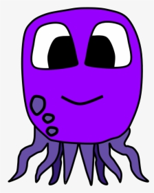 Octopus, Big Eyes, Cartoon Animal, HD Png Download, Free Download