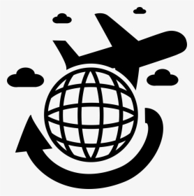Travelling By Airplane Around The Earth - Disco Ball Clipart, HD Png Download, Free Download