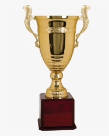 Gold Metal Cup On Piano Finish Base - Trophy Cup, HD Png Download, Free Download