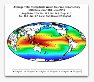 Map Average Tpw Rss - Precipitable Water Units, HD Png Download, Free Download