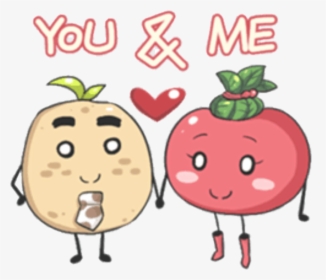 #tomato #love #potato #cute - Potato And Tomato Cute, HD Png Download, Free Download