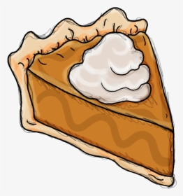 Gluten Free Thanksgiving Dinner - Slice Of Pie Drawing, HD Png Download, Free Download