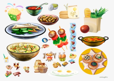 Food Drawing Eating Clip Art - Asian Food Drawing, HD Png Download, Free Download