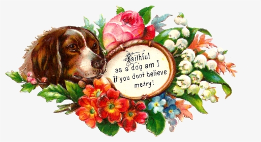 Transparent May Flowers Png - Dog Thank You Free Clip Art, Png Download, Free Download