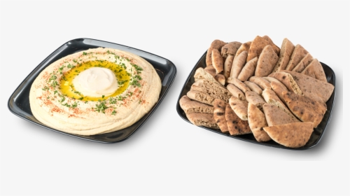 Whole Wheat Pita Bread With Hummus, HD Png Download, Free Download