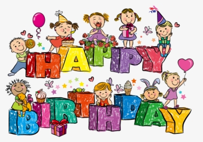 Happy Birthday Girls Cartoon, HD Png Download, Free Download