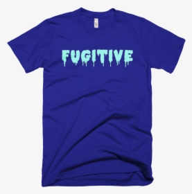Lapis Dripped Fugitive Short Sleeve T-shirt - Active Shirt, HD Png Download, Free Download