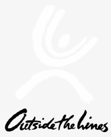 Outside The Lines Logo Black And White - Calligraphy, HD Png Download, Free Download