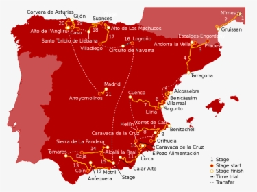 Vuelta Espana 2018 Route, HD Png Download, Free Download