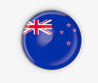 Round Button With Metal Frame - Australia Round Flag, HD Png Download, Free Download
