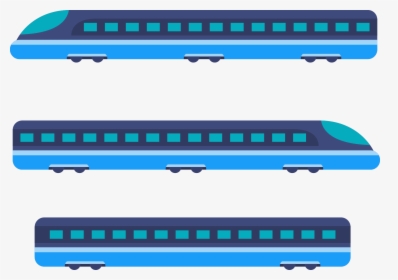 Train Rapid Transit Rail Transport - Metro Train Side View Clipart, HD Png Download, Free Download