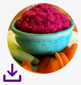 Paleo Hummus Made With Beets - Chutney, HD Png Download, Free Download