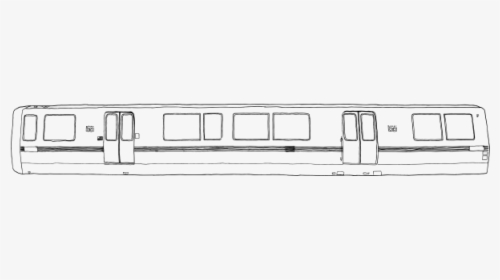 Bart Train Profile Vector Clip Art - Passenger Car, HD Png Download, Free Download