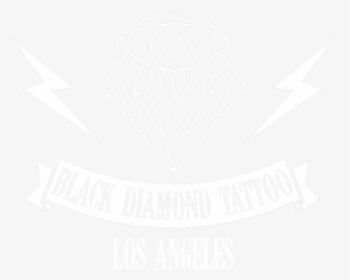 Bdt Clogo Wht-01 - Black Diamond Tattoo Logo, HD Png Download, Free Download