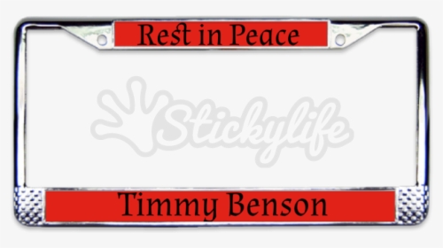 Rip Chrome License Plate Frame - Sign, HD Png Download, Free Download