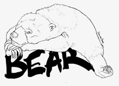 Bear - Sketch, HD Png Download, Free Download