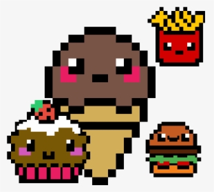 Yummy In My Tummy - Pixel Art Easy Ice Cream, HD Png Download, Free Download