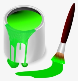 Free Clipart Color Bucket Green Frankes Rh 1001freedownloads - Green Paint Clipart, HD Png Download, Free Download