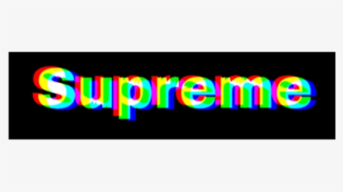 #supreme #supremelogo #supremestickerremix #glitch - Colorfulness, HD Png Download, Free Download