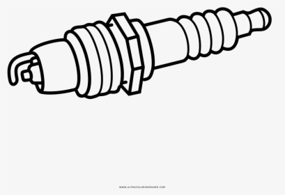 Spark Plug Coloring Page, HD Png Download, Free Download