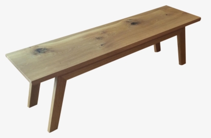 Handcrafted Reclaimed Oak Modern Angled Bench - Bench, HD Png Download, Free Download