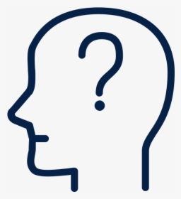 Outline Of A Persons Head With A Question Mark Inside, HD Png Download, Free Download