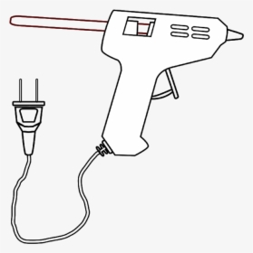 Transparent Hot Glue Gun Png - Hot Glue Gun Drawing, Png Download, Free Download