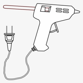 Collection Of Drawing - Hot Glue Gun Drawing, HD Png Download, Free Download