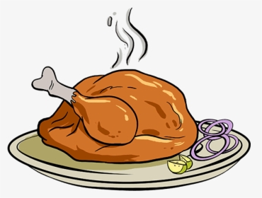 How To Draw Turkey Dinner - Easy Thanksgiving Drawing Ideas, HD Png Download, Free Download