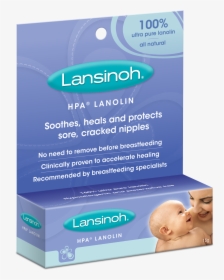Lansinoh Hpa® Lanolin Soothes, Heals And Protects Sore, - Nipple Rash Cream For Breastfeeding, HD Png Download, Free Download