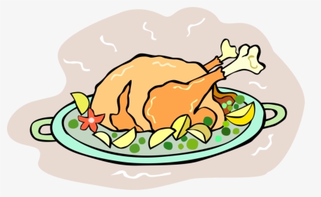 Vector Illustration Of Roast Poultry Turkey Traditional - Vector Graphics, HD Png Download, Free Download