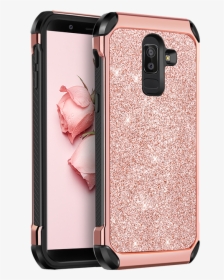 2018 The Newest Design Rose Gold Glitter Phone Case - Fundas Para El Samsung J8, HD Png Download, Free Download