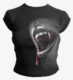 Bite Fitted Womens T-shirt - Illustration, HD Png Download, Free Download