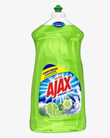 Ajax Ultra Triple Action Liquid Dish Soap, Lime - Ajax Vinegar And Lime, HD Png Download, Free Download