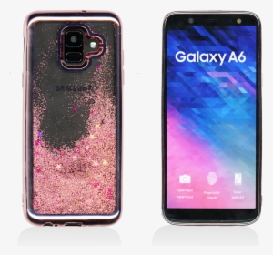 Samsung Galaxy A6 Mm Electroplated Water Glitter Rose, HD Png Download, Free Download