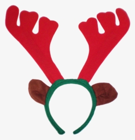 Reindeer Rudolph Antler Christmas - Christmas Reindeer Hat Png, Transparent Png, Free Download