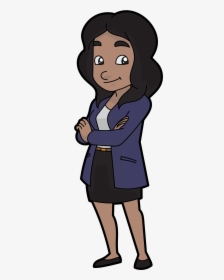 African Clipart Businesswoman - Cartoon Of A Businesswoman, HD Png Download, Free Download