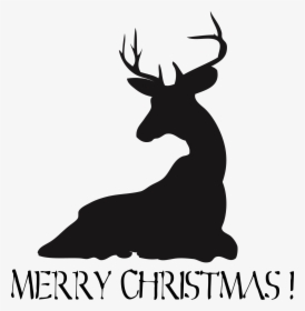 Merry Christmas With Deer Png, Transparent Png, Free Download