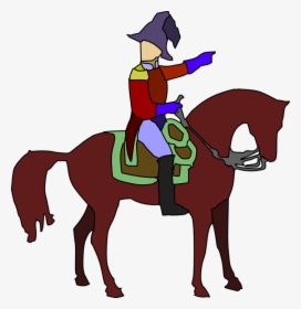 Cartoon Soldier Clip Art - Soldier On A Horse Cartoon, HD Png Download, Free Download
